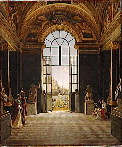 Wikioo.org - The Encyclopedia of Fine Arts - Painting, Artwork by Bouhot Etienne - VUE DE LA SALLE DE LA PAIX, AU LOUVRE