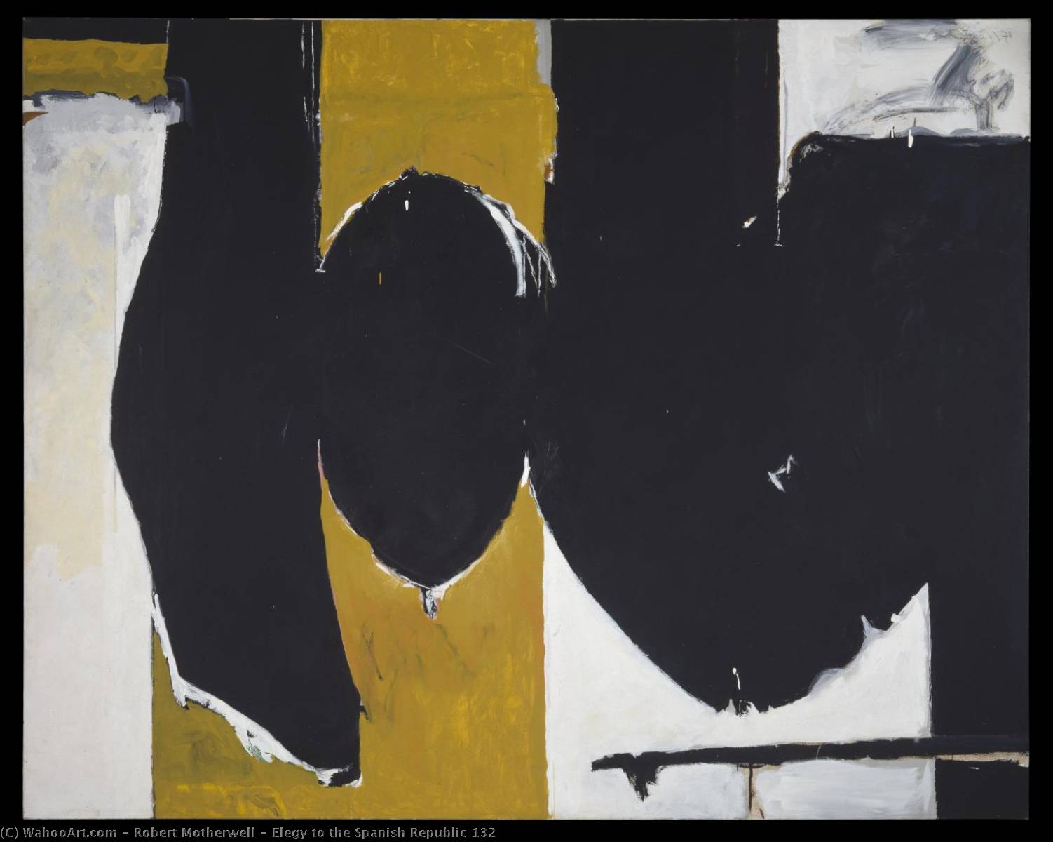 Wikioo.org - The Encyclopedia of Fine Arts - Painting, Artwork by Robert Motherwell - Elegy to the Spanish Republic 132