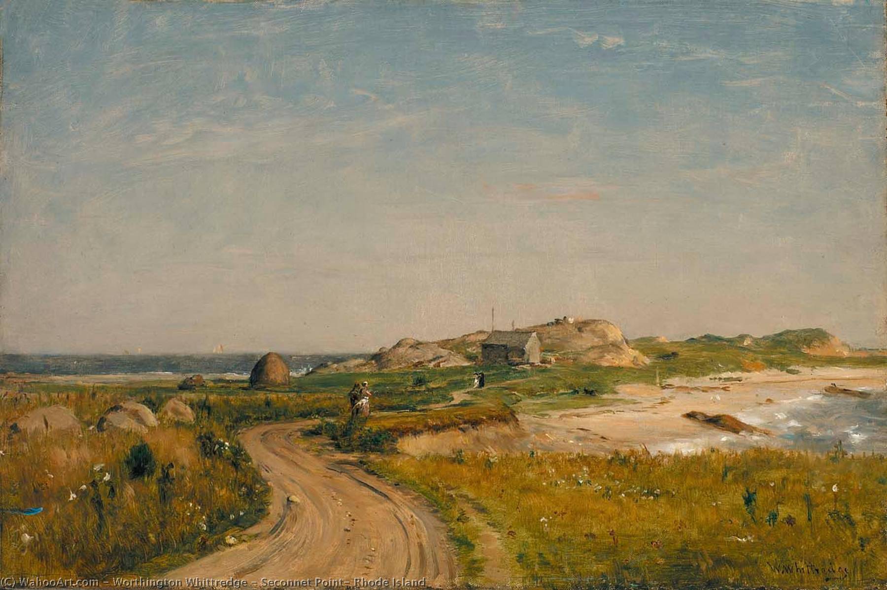 Wikioo.org - The Encyclopedia of Fine Arts - Painting, Artwork by Thomas Worthington Whittredge - Seconnet Point, Rhode Island