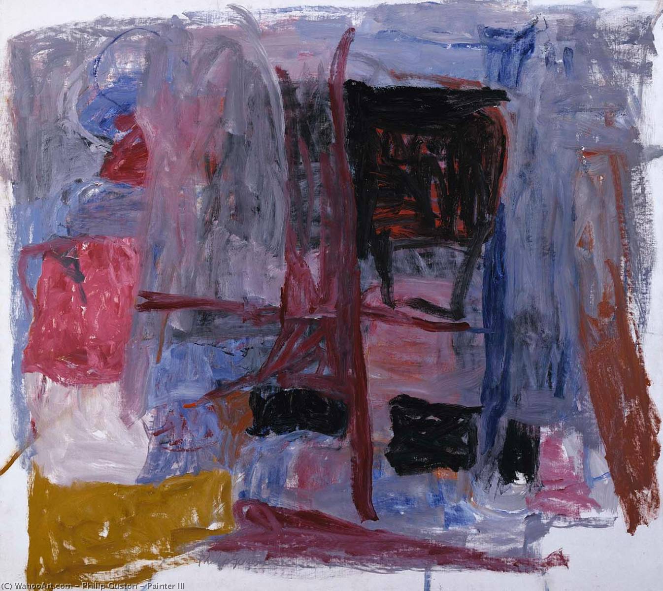 Wikioo.org - The Encyclopedia of Fine Arts - Painting, Artwork by Philip Guston - Painter III