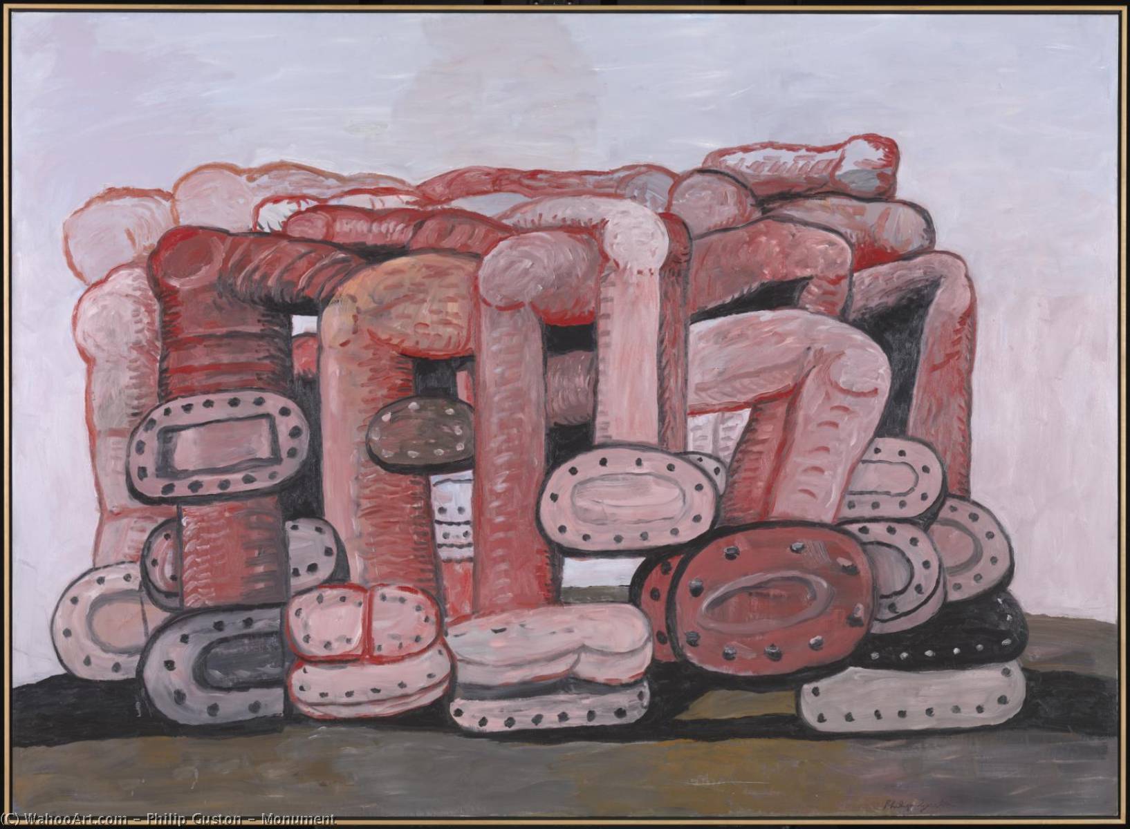 Wikioo.org - The Encyclopedia of Fine Arts - Painting, Artwork by Philip Guston - Monument