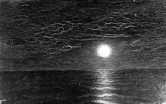 WikiOO.org - Encyclopedia of Fine Arts - Lukisan, Artwork Ralph Albert Blakelock - Moonrise on the Caribbean, (painting)