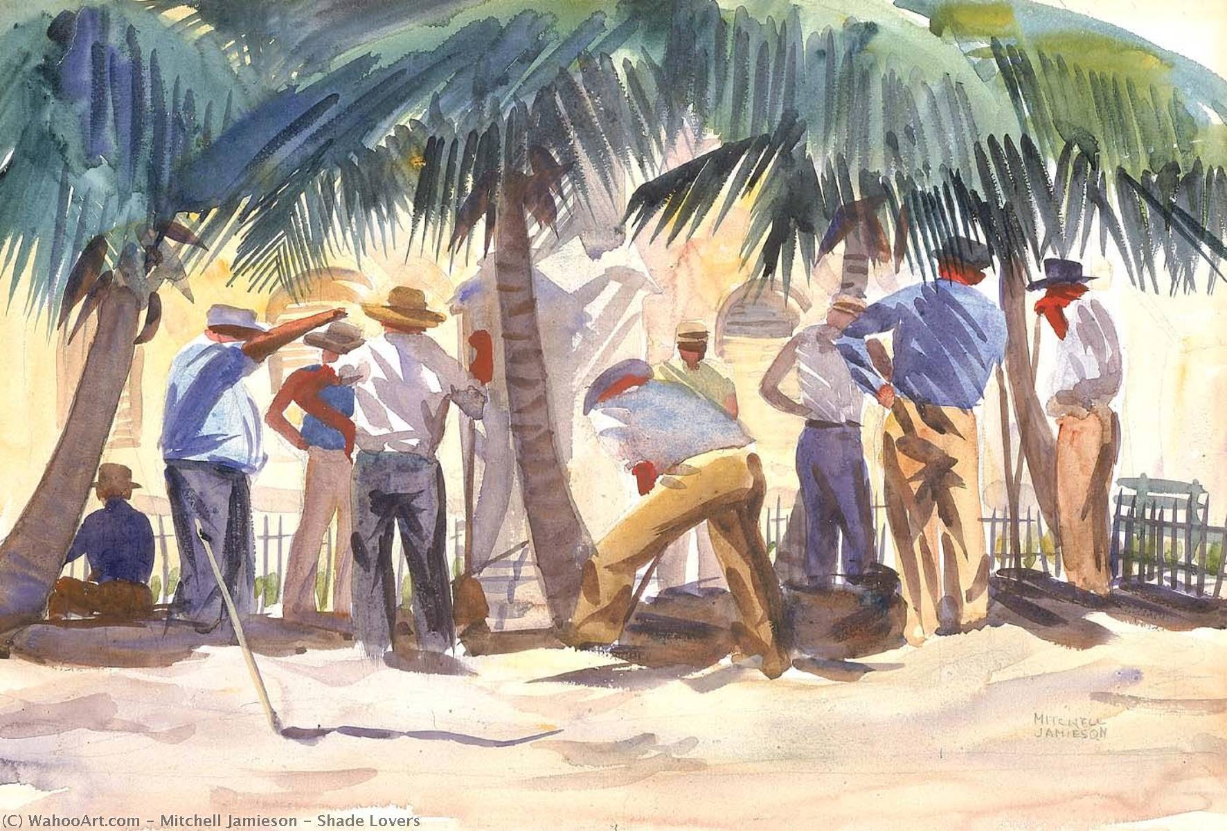 Wikioo.org - The Encyclopedia of Fine Arts - Painting, Artwork by Mitchell Jamieson - Shade Lovers