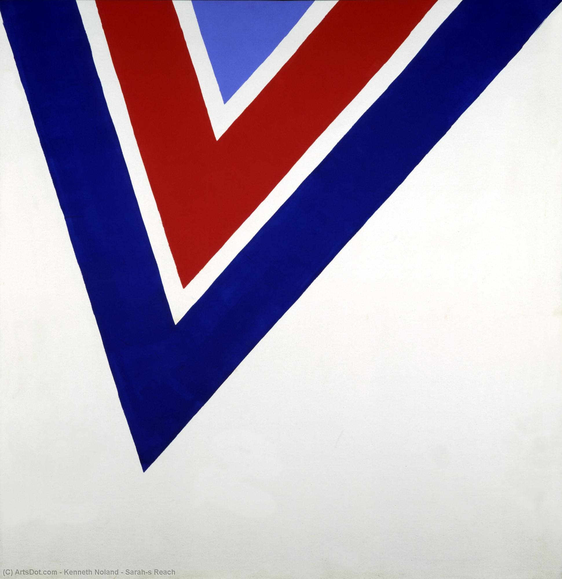 Wikioo.org - The Encyclopedia of Fine Arts - Painting, Artwork by Kenneth Noland - Sarah's Reach