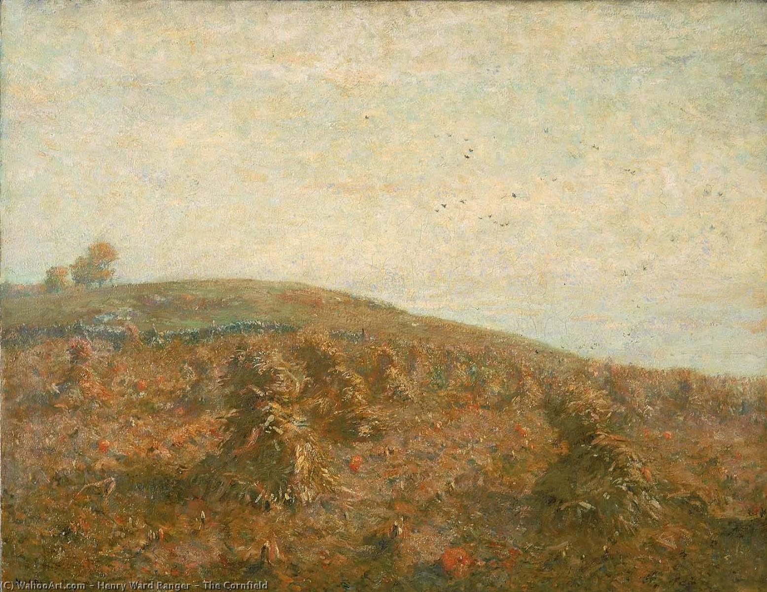 Wikioo.org - The Encyclopedia of Fine Arts - Painting, Artwork by Henry Ward Ranger - The Cornfield