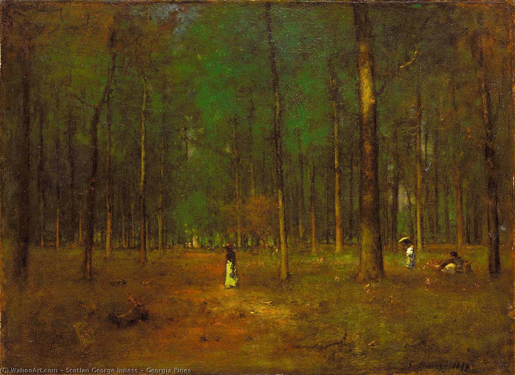 Wikioo.org - The Encyclopedia of Fine Arts - Painting, Artwork by Scotlan George Inness - Georgia Pines