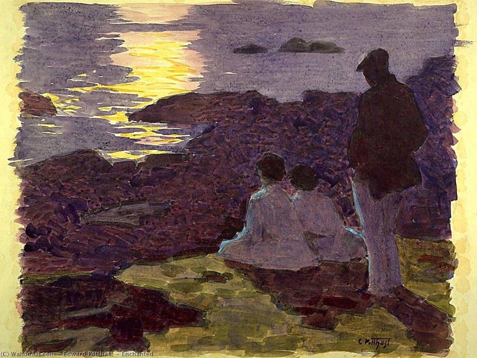 Wikioo.org - The Encyclopedia of Fine Arts - Painting, Artwork by Edward Henry Potthast - Enchanted