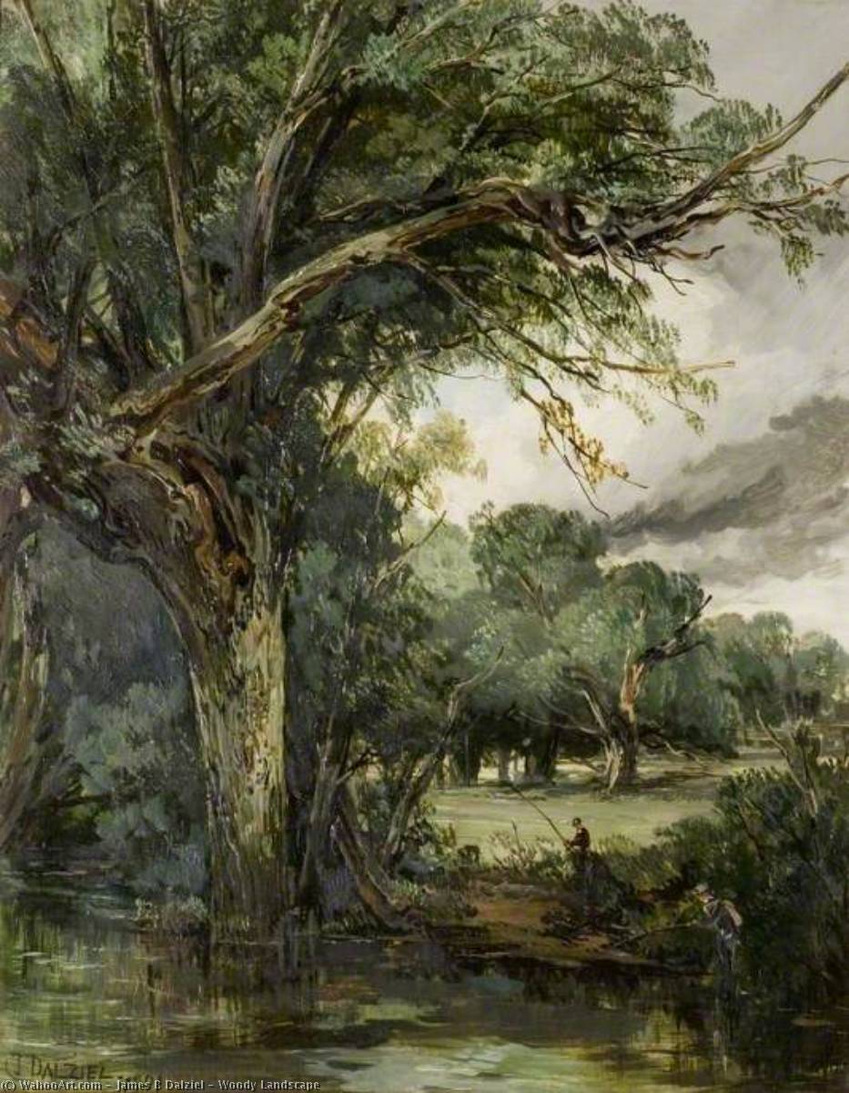 Wikioo.org - The Encyclopedia of Fine Arts - Painting, Artwork by James B Dalziel - Woody Landscape