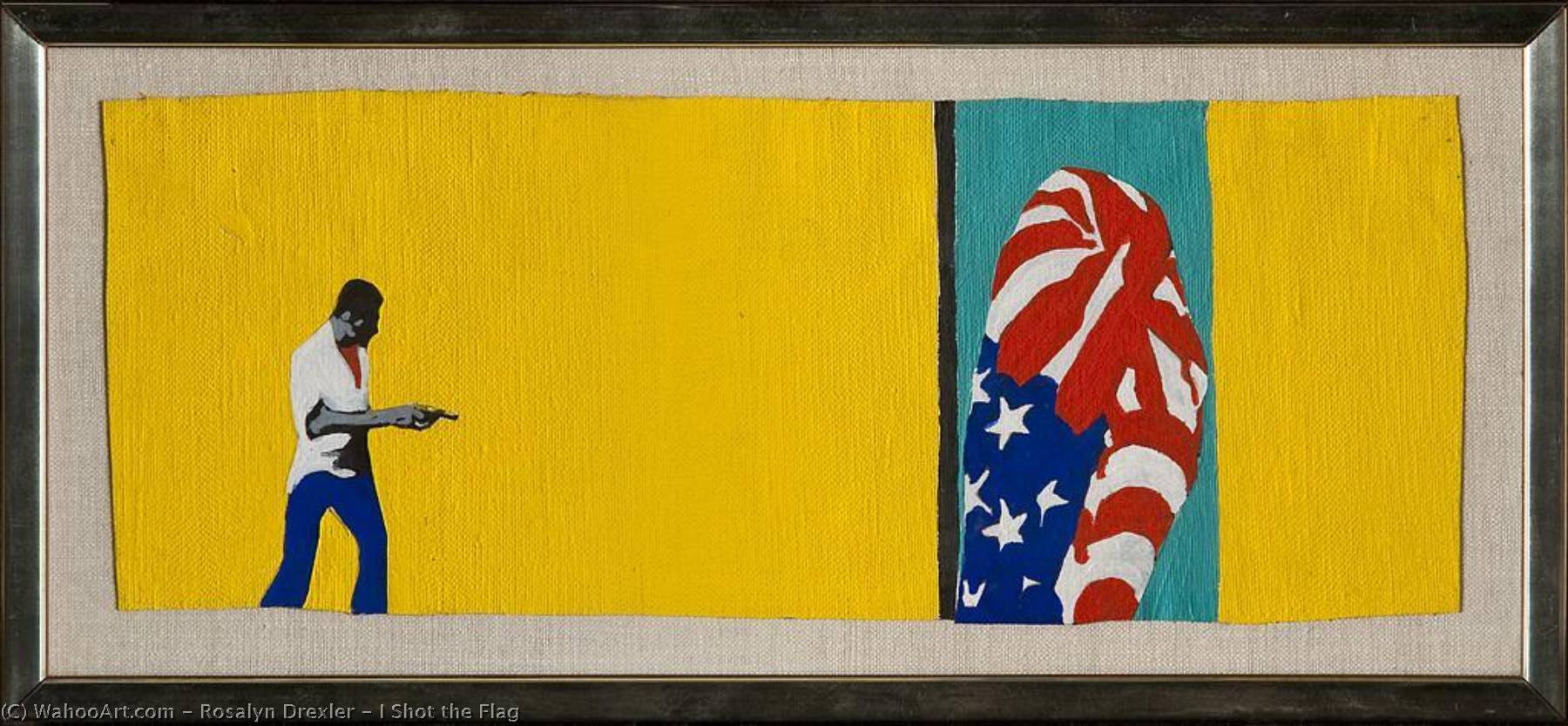 Wikioo.org - The Encyclopedia of Fine Arts - Painting, Artwork by Rosalyn Drexler - I Shot the Flag