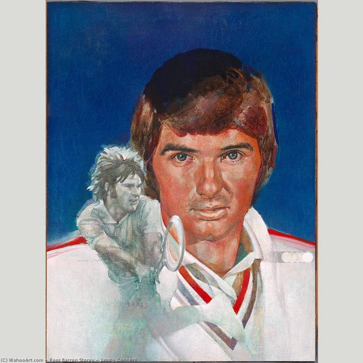 WikiOO.org - Encyclopedia of Fine Arts - Maalaus, taideteos Ross Barron Storey - Jimmy Connors