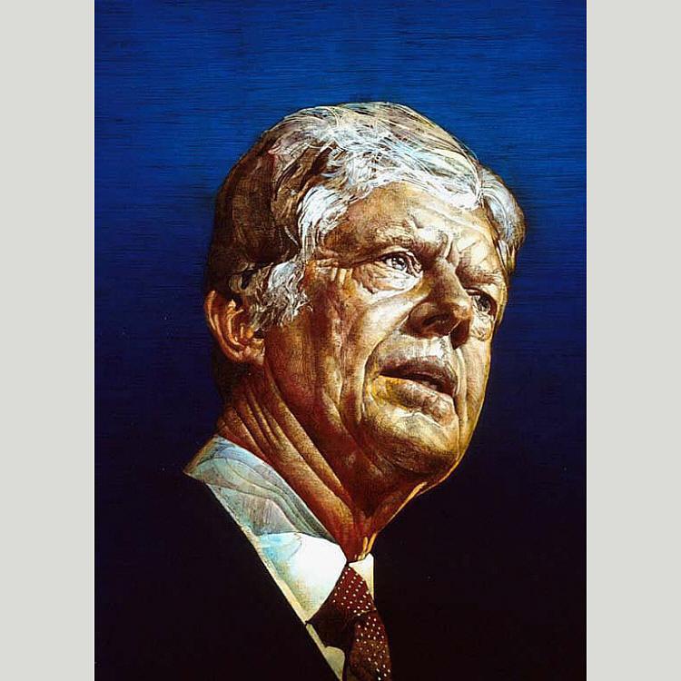 Wikioo.org - The Encyclopedia of Fine Arts - Painting, Artwork by Ross Barron Storey - Jimmy Carter