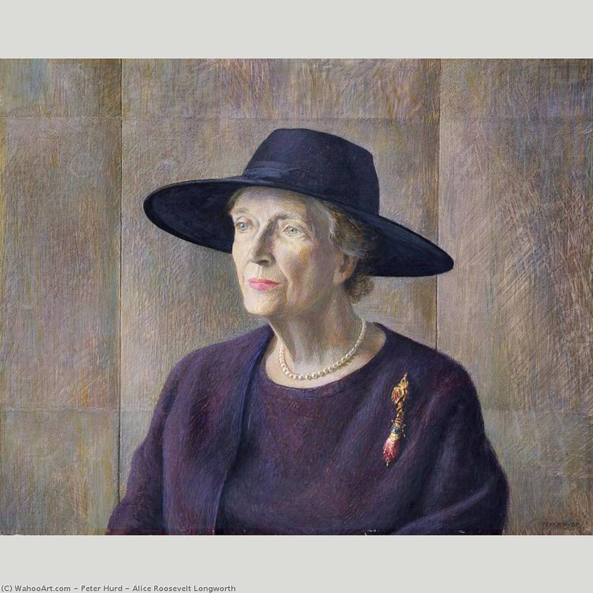 WikiOO.org - Güzel Sanatlar Ansiklopedisi - Resim, Resimler Peter Hurd - Alice Roosevelt Longworth
