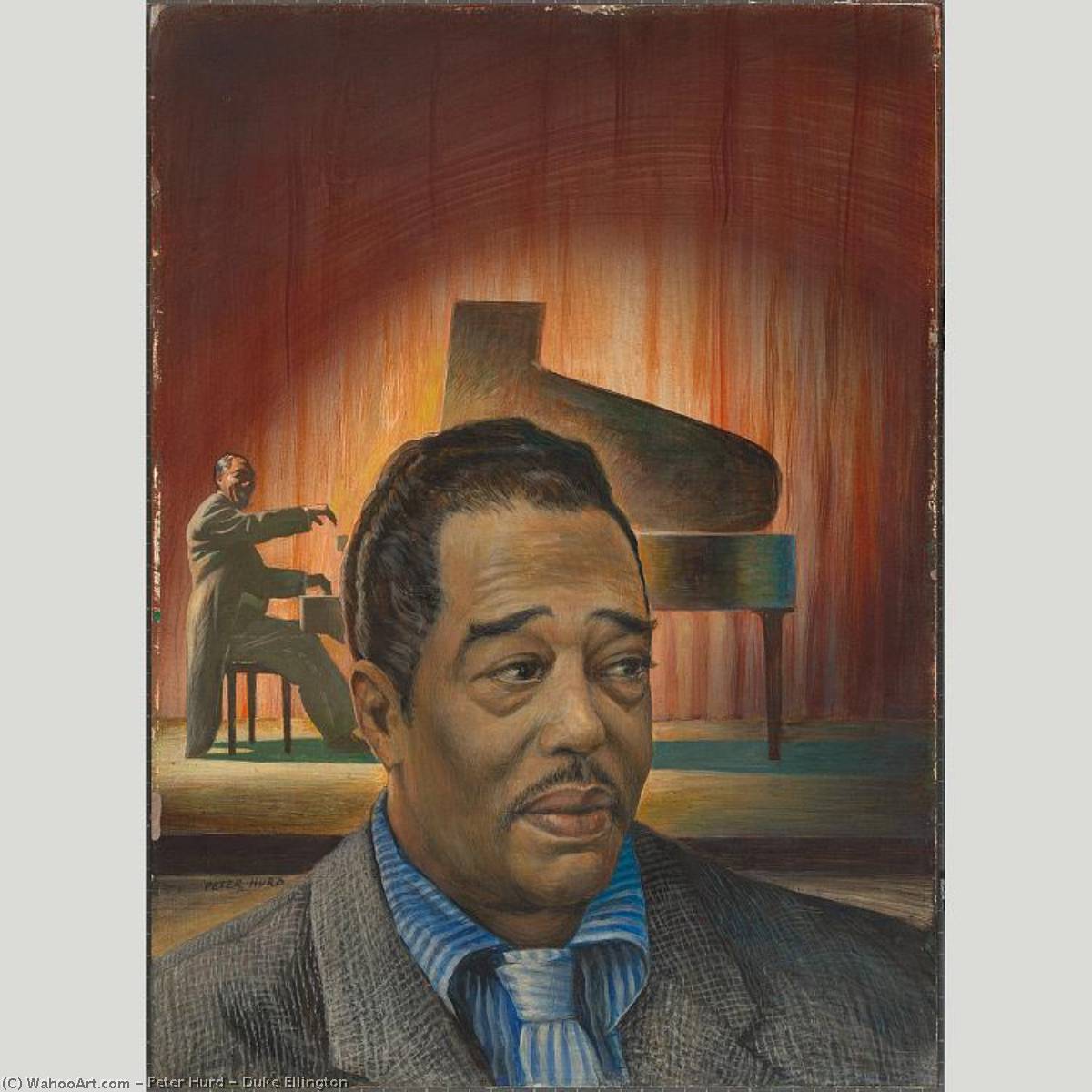 WikiOO.org - Güzel Sanatlar Ansiklopedisi - Resim, Resimler Peter Hurd - Duke Ellington