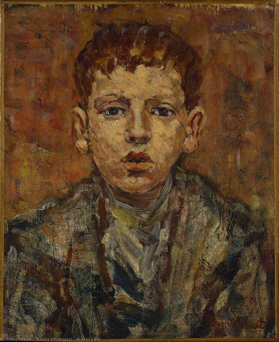 Wikioo.org - The Encyclopedia of Fine Arts - Painting, Artwork by Maurice Brazil Prendergast - Head of a Boy