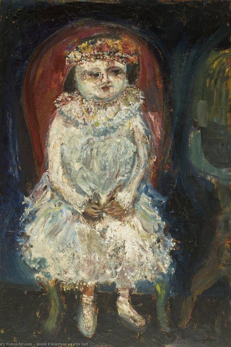 Wikioo.org - The Encyclopedia of Fine Arts - Painting, Artwork by Jonah Kinigstein - Little Girl