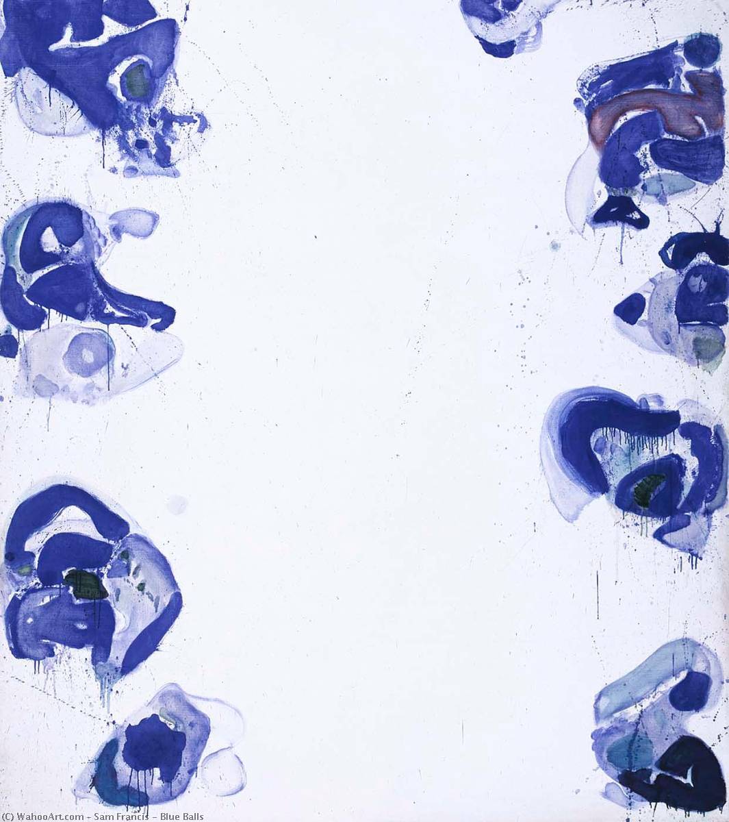 Wikioo.org - The Encyclopedia of Fine Arts - Painting, Artwork by Sam Francis - Blue Balls