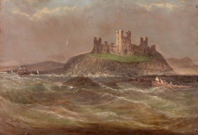 Wikioo.org - The Encyclopedia of Fine Arts - Painting, Artwork by James Putty Garbutt - Coastal Scene with Castle