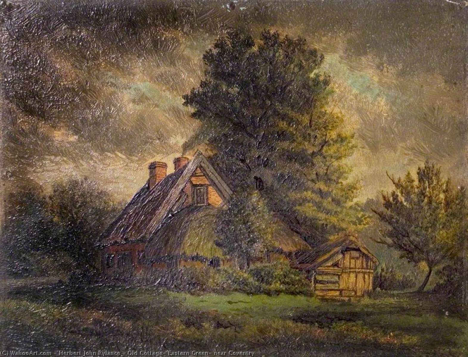Wikioo.org - The Encyclopedia of Fine Arts - Painting, Artwork by Herbert John Rylance - Old Cottage, Eastern Green, near Coventry