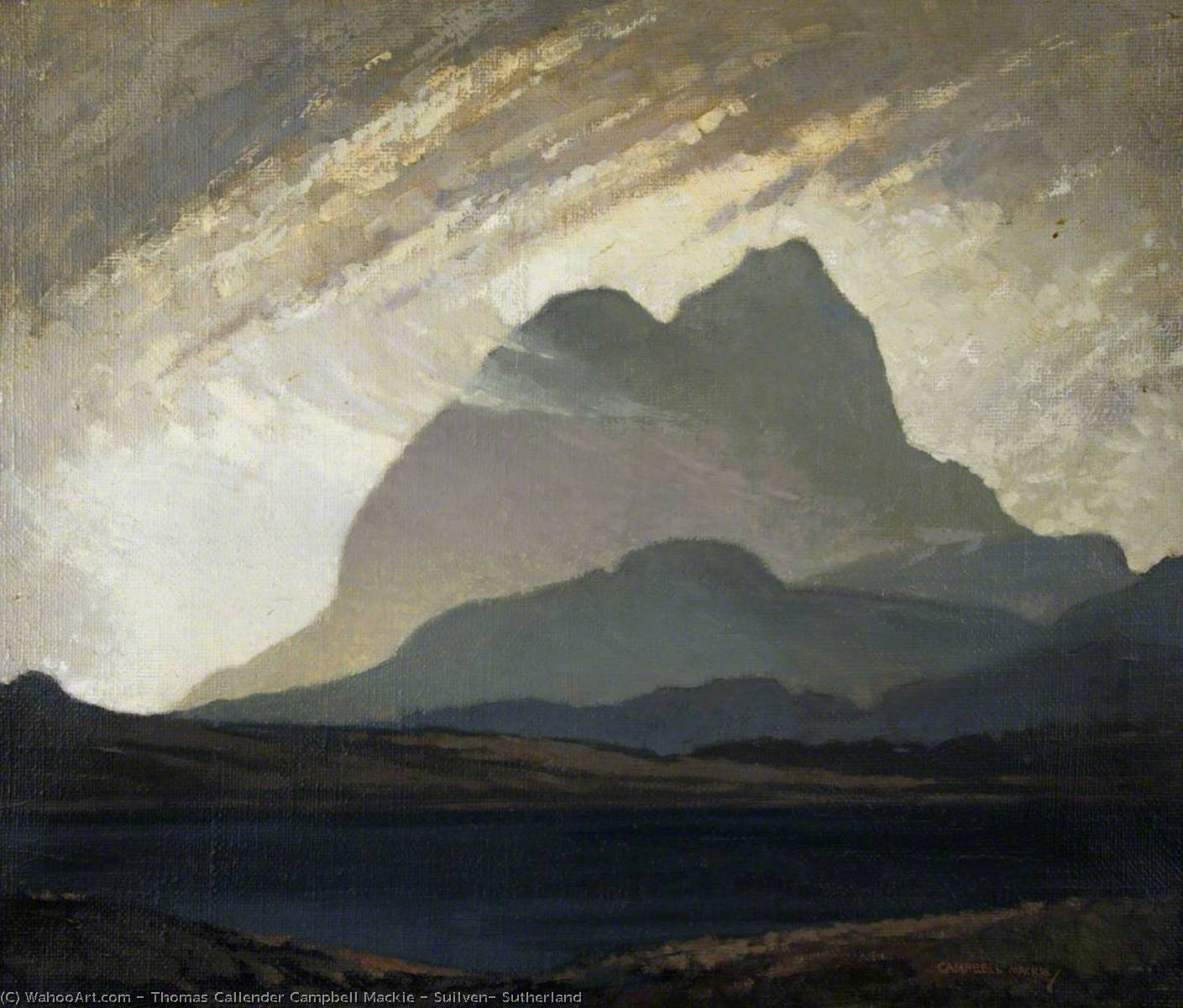 Wikioo.org - The Encyclopedia of Fine Arts - Painting, Artwork by Thomas Callender Campbell Mackie - Suilven, Sutherland