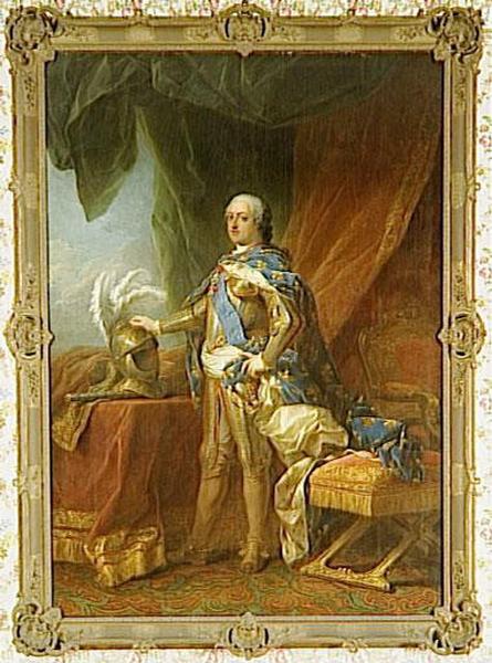 Wikioo.org – L'Encyclopédie des Beaux Arts - Peinture, Oeuvre de Charles-André Van Loo (Carle Van Loo) - LOUIS XV , ROI DE FRANCE ET DE NAVARRE ( 1710 1774 )
