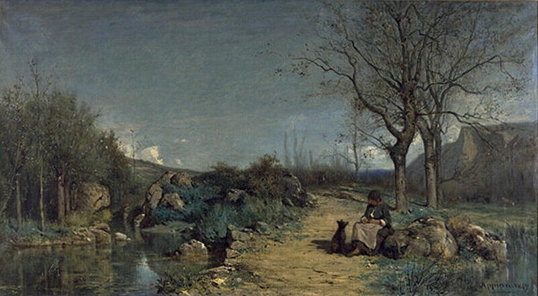 Wikioo.org – L'Encyclopédie des Beaux Arts - Peinture, Oeuvre de Jacques Barthélemy (Adolphe Appian) - les marais de rossillon