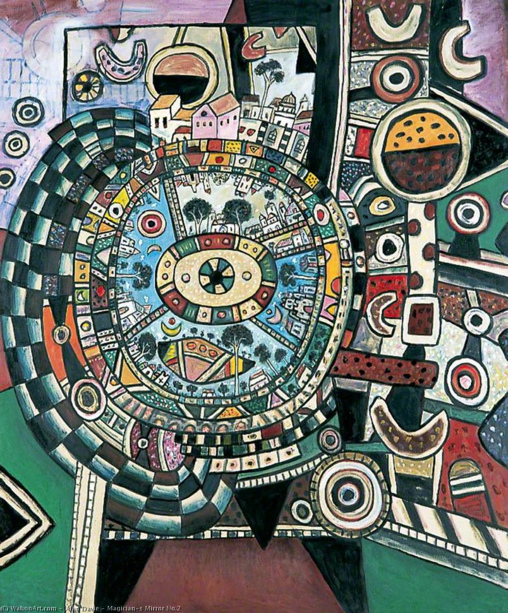 Wikioo.org - The Encyclopedia of Fine Arts - Painting, Artwork by Alan Davie - Magician's Mirror No.2