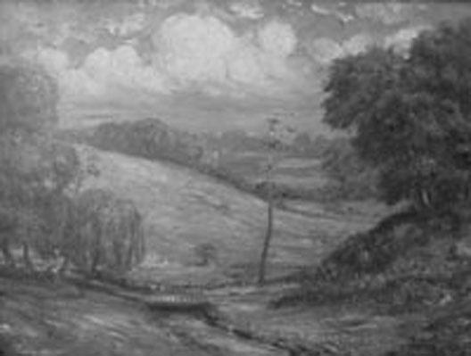 Wikioo.org - Bách khoa toàn thư về mỹ thuật - Vẽ tranh, Tác phẩm nghệ thuật Franklin C Courter - (Landscape near Sparta, New Jersey), (painting)
