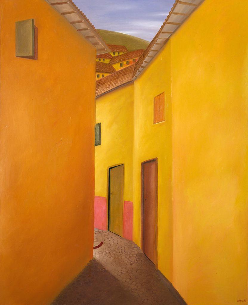 Wikioo.org - The Encyclopedia of Fine Arts - Painting, Artwork by Fernando Botero Angulo - Dog Turning a Corner