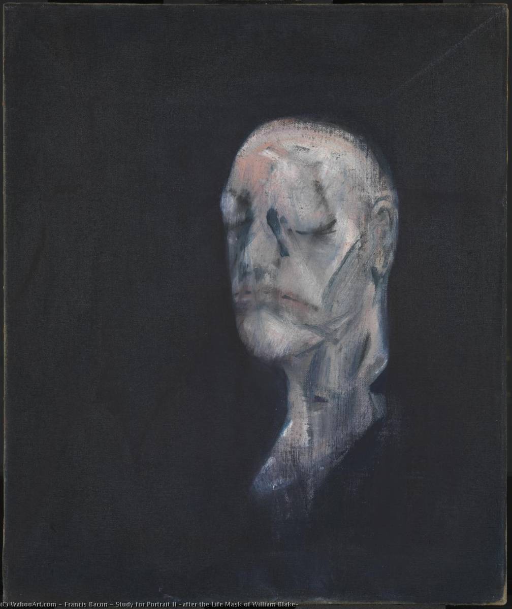 WikiOO.org - Encyclopedia of Fine Arts - Lukisan, Artwork Francis Bacon - Study for Portrait II (after the Life Mask of William Blake)