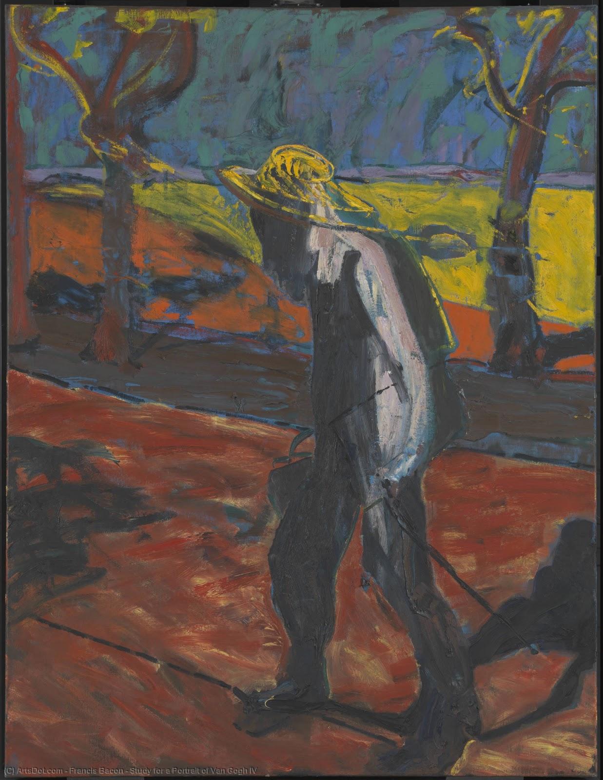 Wikioo.org - สารานุกรมวิจิตรศิลป์ - จิตรกรรม Francis Bacon - Study for a Portrait of Van Gogh IV
