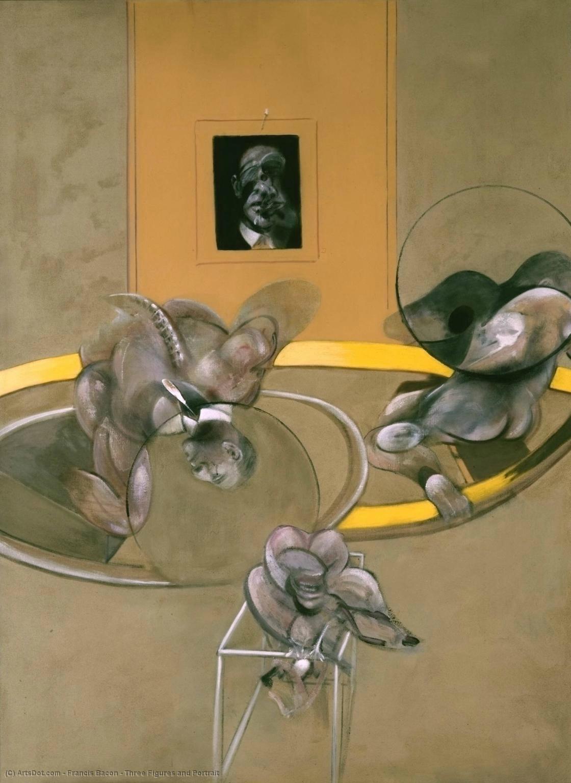 Wikioo.org - The Encyclopedia of Fine Arts - Painting, Artwork by Francis Bacon - Three Figures and Portrait