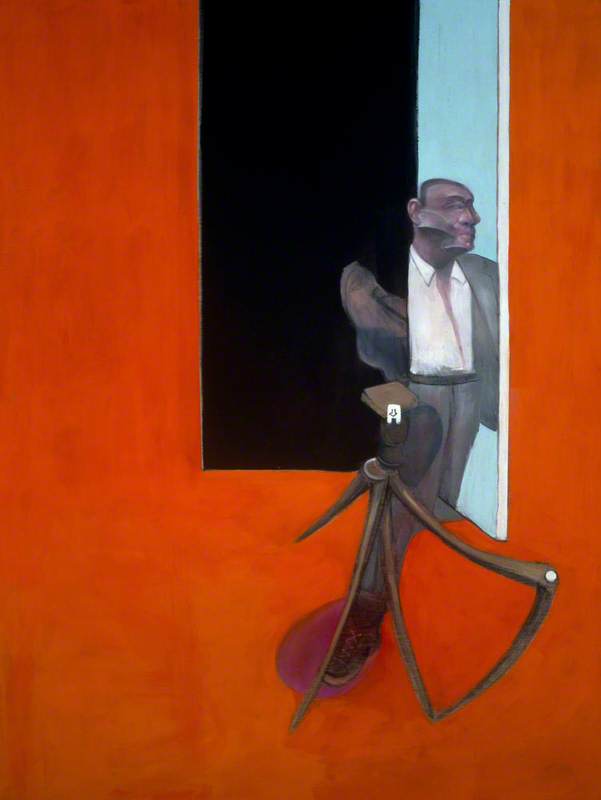 Wikoo.org - موسوعة الفنون الجميلة - اللوحة، العمل الفني Francis Bacon - Study for a Portrait, March 1991