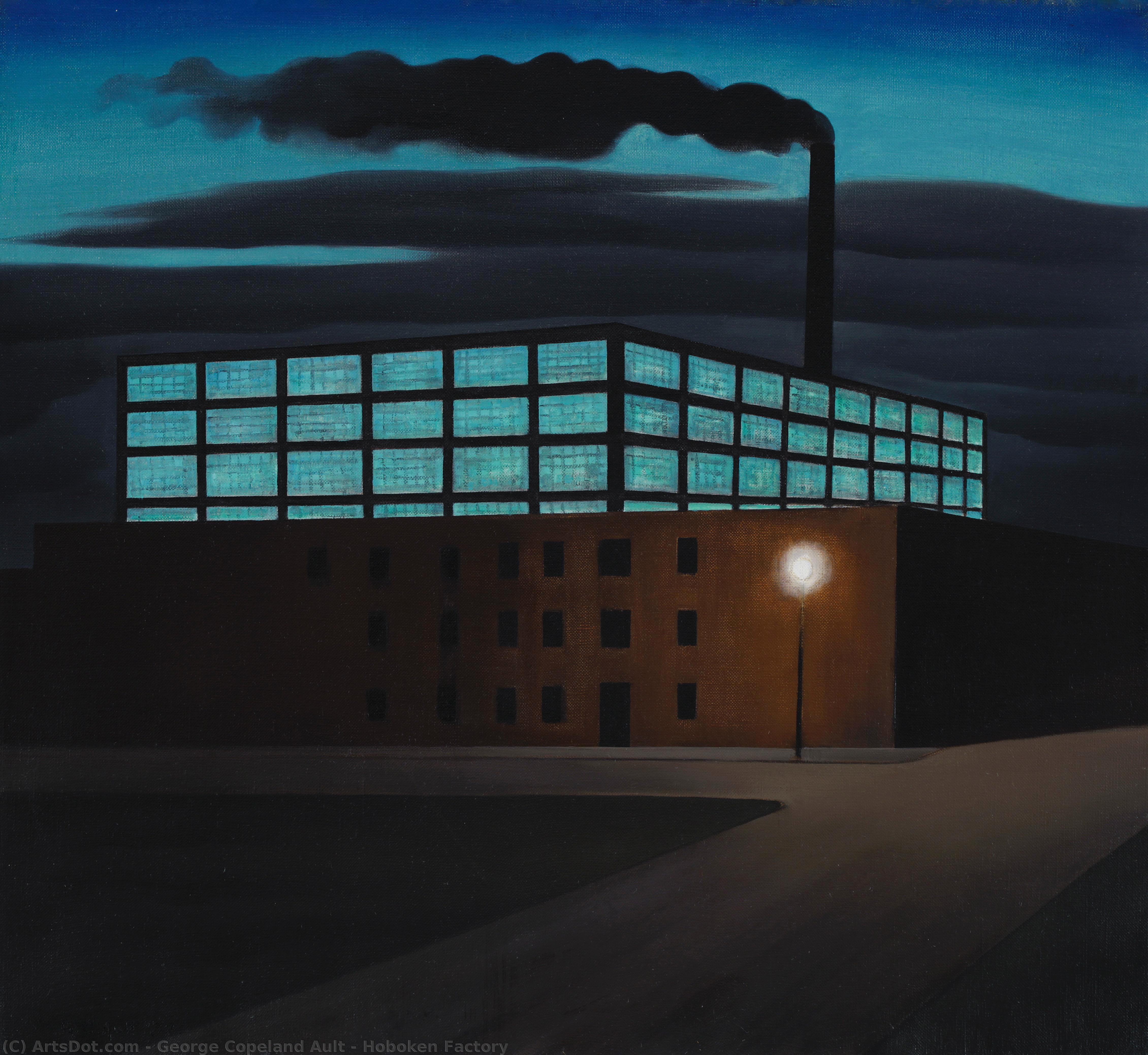 WikiOO.org - Encyclopedia of Fine Arts - Maalaus, taideteos George Copeland Ault - Hoboken Factory