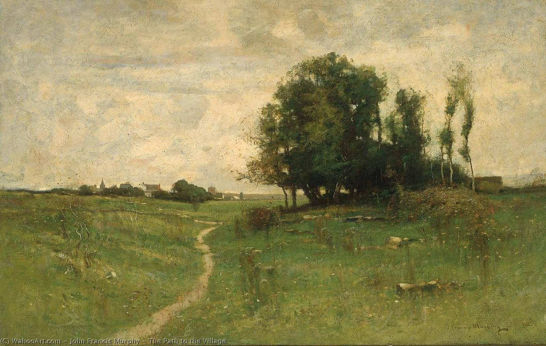 Wikioo.org - The Encyclopedia of Fine Arts - Painting, Artwork by John Francis Murphy - The Path to the Village
