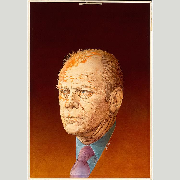 Wikioo.org - Encyklopedia Sztuk Pięknych - Malarstwo, Grafika Jim Sharpe - Gerald Ford