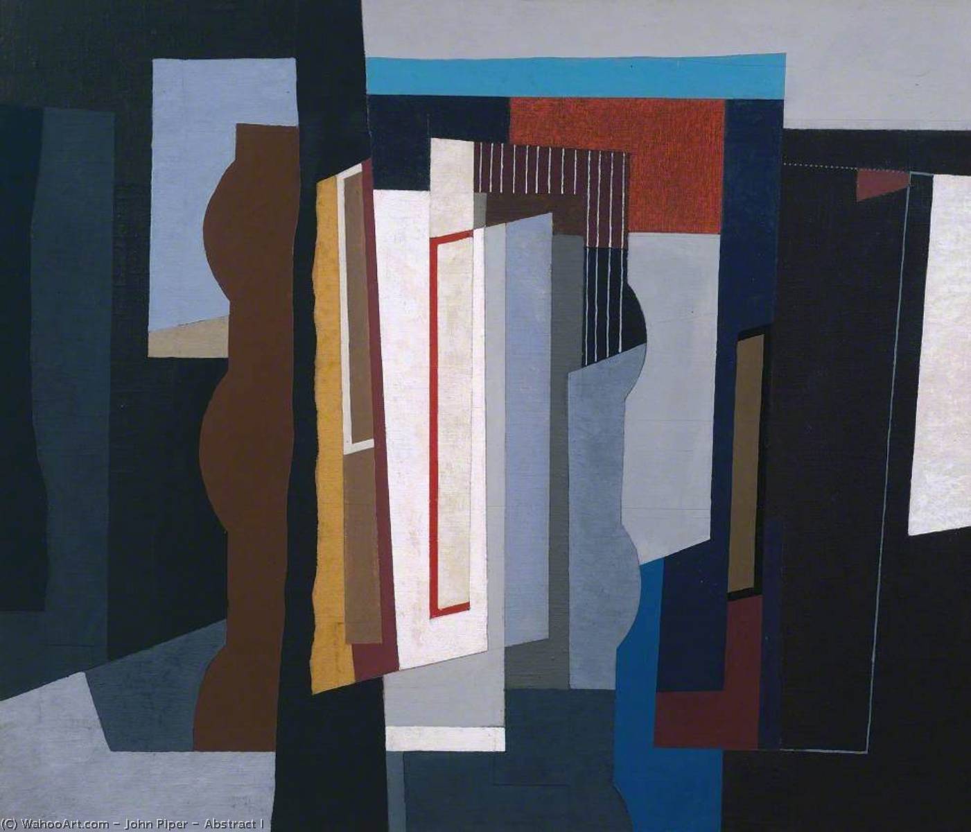 Wikioo.org - The Encyclopedia of Fine Arts - Painting, Artwork by John Piper - Abstract I