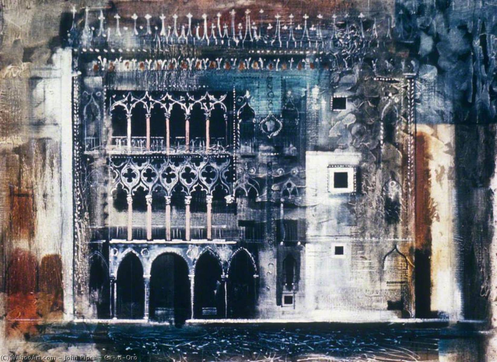 Wikioo.org - The Encyclopedia of Fine Arts - Painting, Artwork by John Piper - Ca' d'Oro