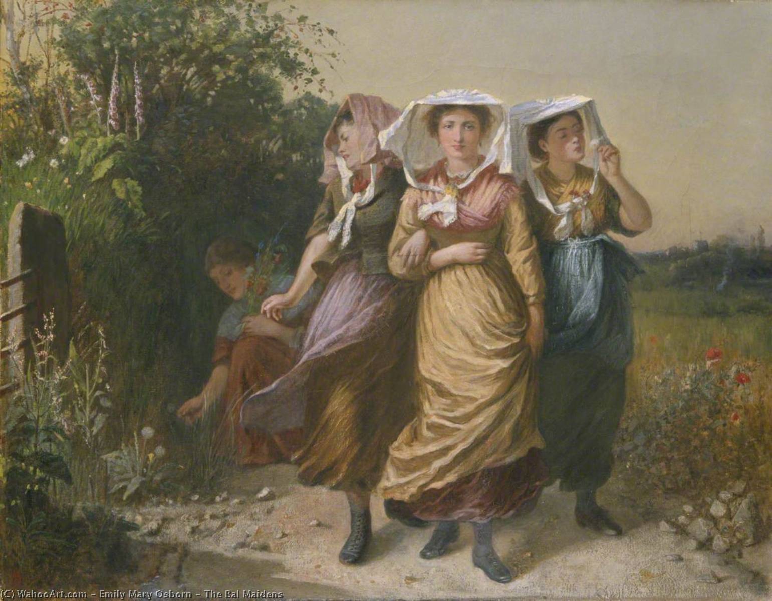 Wikioo.org - The Encyclopedia of Fine Arts - Painting, Artwork by Emily Mary Osborn - The Bal Maidens