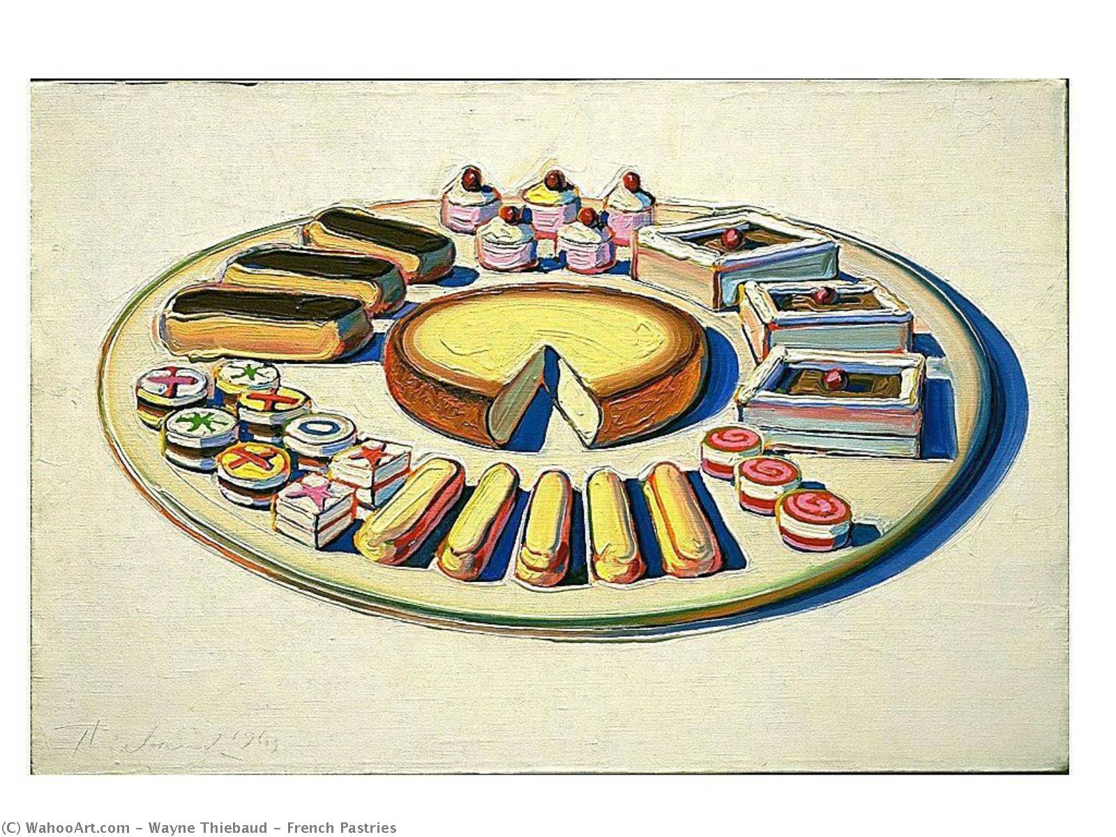 Wikioo.org - The Encyclopedia of Fine Arts - Painting, Artwork by Wayne Thiebaud - French Pastries