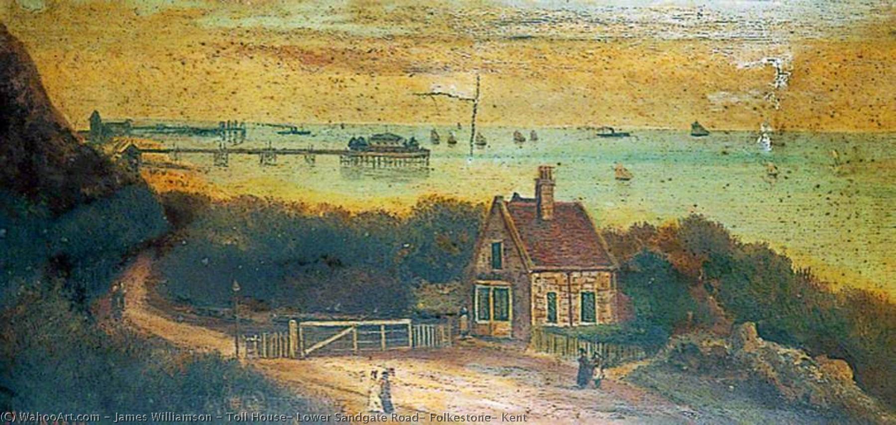 Wikioo.org - The Encyclopedia of Fine Arts - Painting, Artwork by James Williamson - Toll House, Lower Sandgate Road, Folkestone, Kent