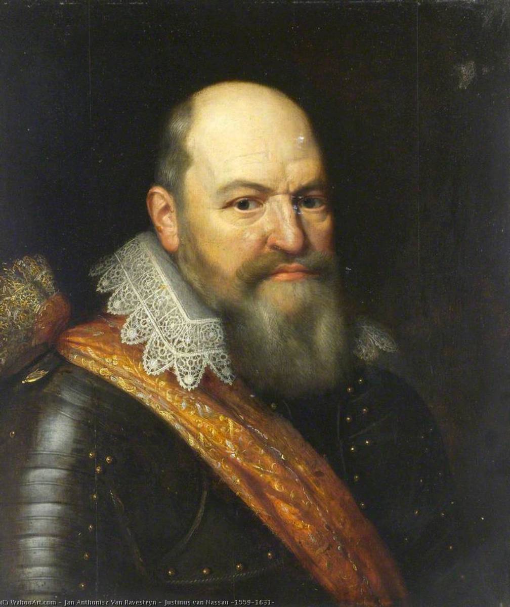 Wikioo.org - The Encyclopedia of Fine Arts - Painting, Artwork by Jan Anthonisz Van Ravesteyn - Justinus van Nassau (1559–1631)