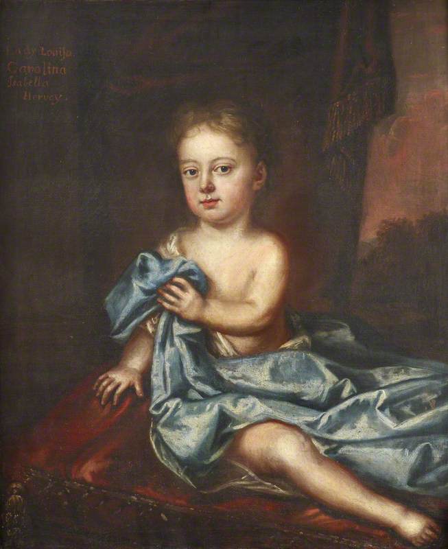 Wikioo.org - The Encyclopedia of Fine Arts - Painting, Artwork by Joseph Brook - Lady Louisa Caroline Isabella Hervey (1715–1770), Lady Smyth, as a Child