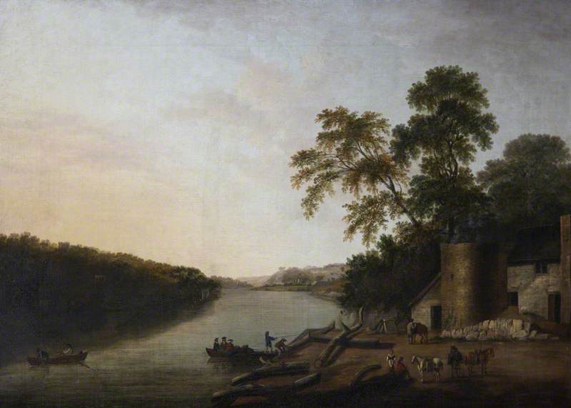 Wikioo.org - The Encyclopedia of Fine Arts - Painting, Artwork by Edmund Garvey - Crabtree Limekilns and Part of Saltram, Plymouth, Devon