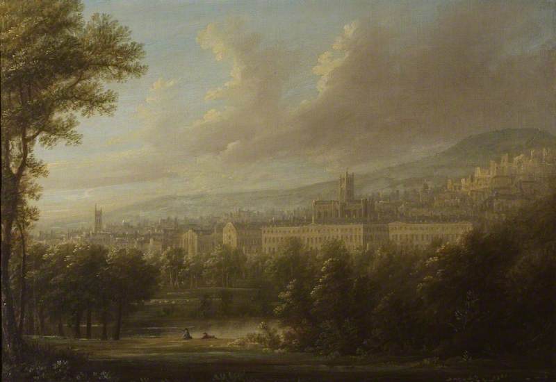 Wikioo.org - The Encyclopedia of Fine Arts - Painting, Artwork by Edmund Garvey - View of Bath