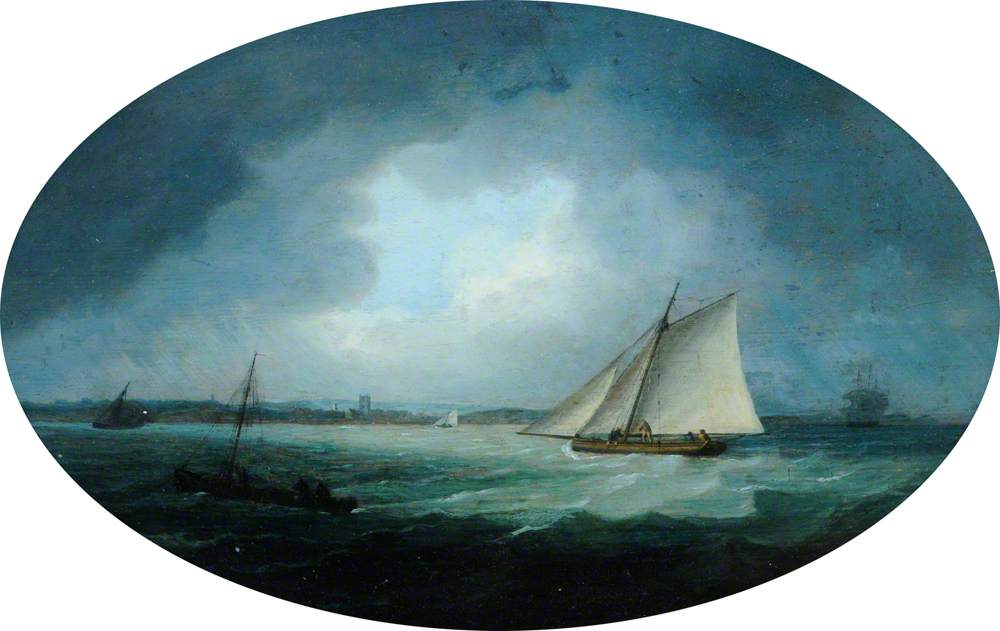Wikioo.org - The Encyclopedia of Fine Arts - Painting, Artwork by Charles James Sartorius - Plymouth Sound, Devon