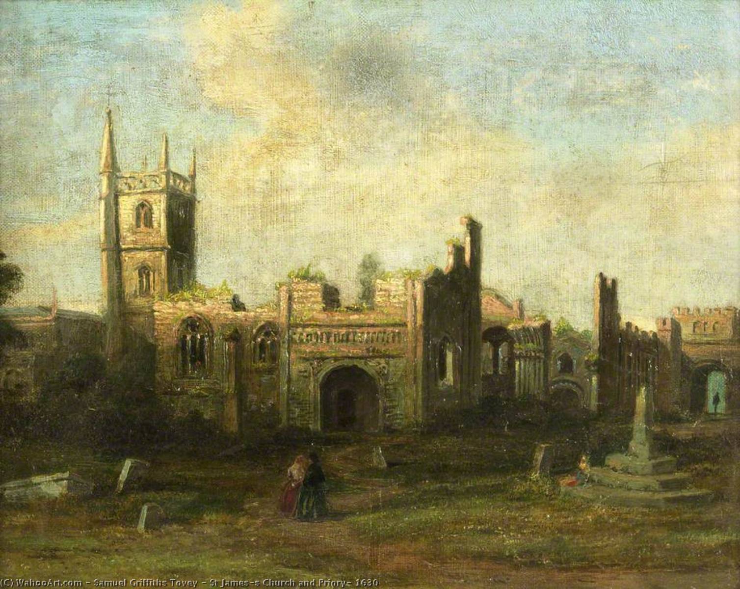 Wikioo.org - The Encyclopedia of Fine Arts - Painting, Artwork by Samuel Griffiths Tovey - St James's Church and Priory, 1630