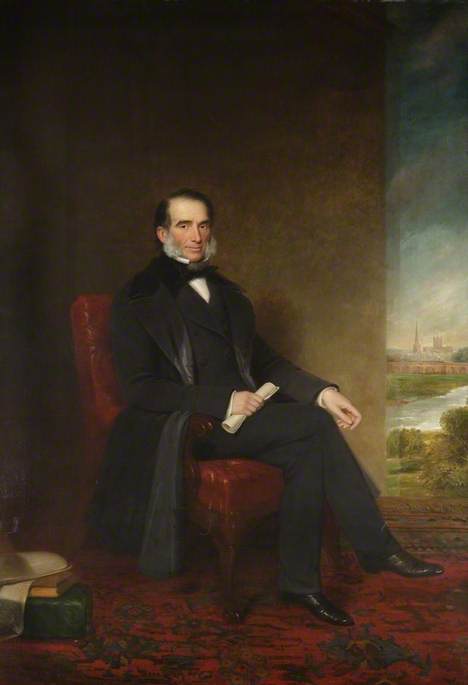 Wikioo.org - The Encyclopedia of Fine Arts - Painting, Artwork by Solomon Cole - Richard Padmore, Mayor of Worcester (1848–1849 1852–1853)