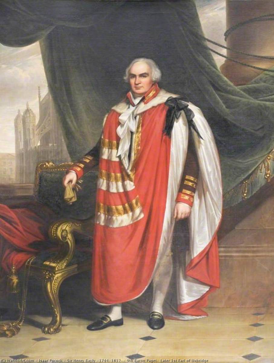 Wikioo.org - The Encyclopedia of Fine Arts - Painting, Artwork by Isaac Pocock - Sir Henry Bayly (1744–1812), 9th Baron Paget, Later 1st Earl of Uxbridge