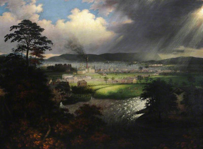 Wikioo.org - The Encyclopedia of Fine Arts - Painting, Artwork by Samuel Crossthwaite - View of Cockermouth