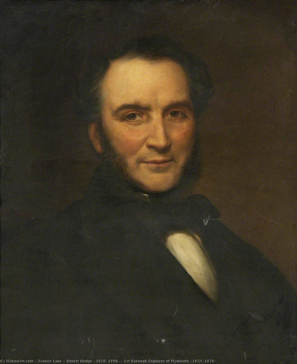 Wikioo.org - The Encyclopedia of Fine Arts - Painting, Artwork by Francis Lane - Robert Hodge (1810–1890), 1st Borough Engineer of Plymouth (1854–1878)